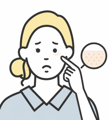 毛穴やシミが気になる